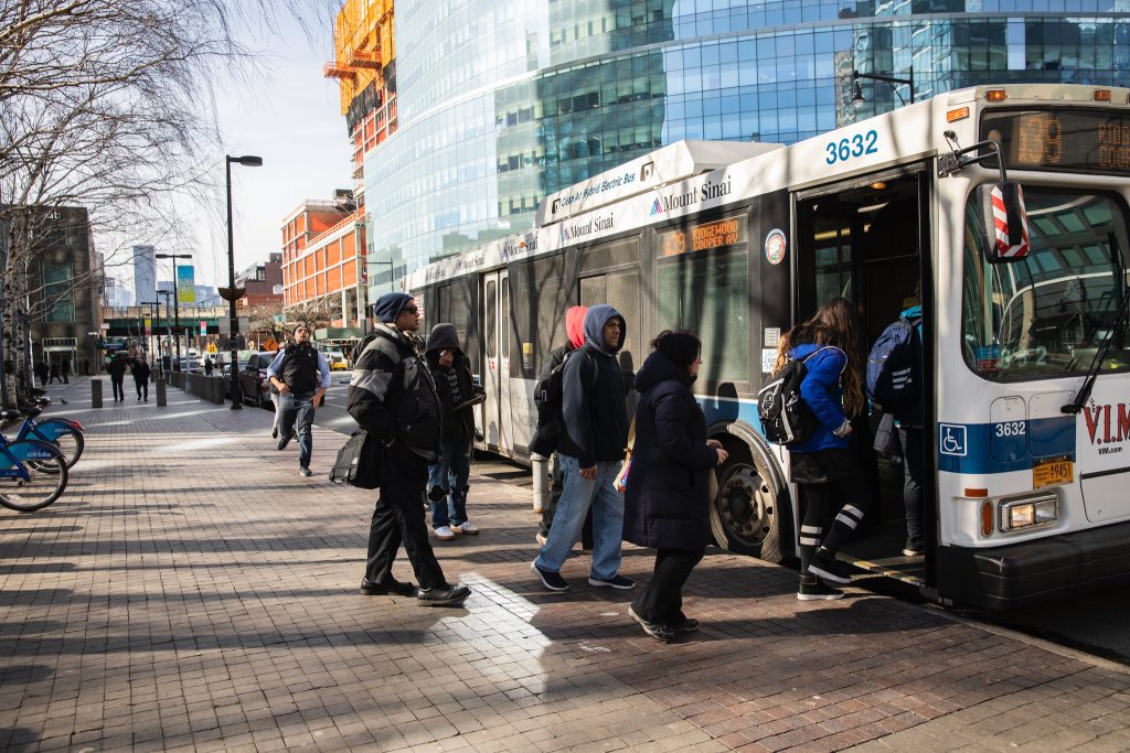 NYC bus riders